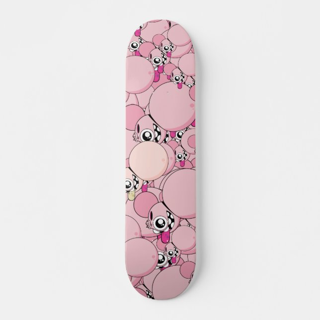 Skateboard Dalek "Old School" Pink (Anverso )