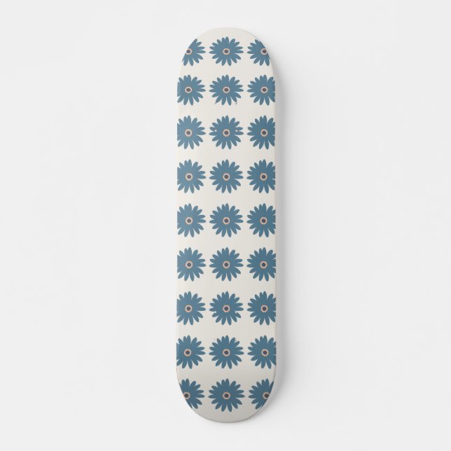 Skateboard Dalia Azul y Crema (Anverso )