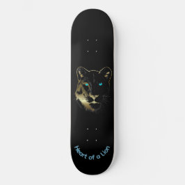 Skateboard Damas monopatín, corazón de un león