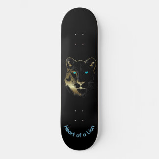 Skateboard Damas monopatín, corazón de un león