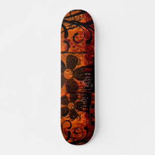 Skateboard Damasco Aburrido - Con Flores