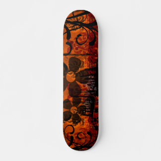Skateboard Damasco Aburrido - Con Flores