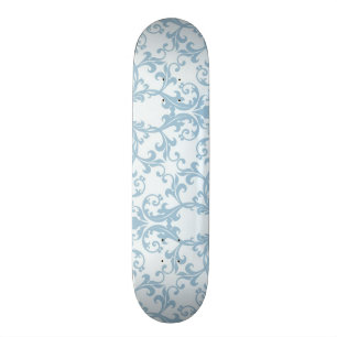 Skateboard Damasco azul claro