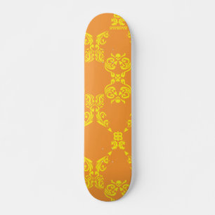 Skateboard Damasco naranja-amarillo