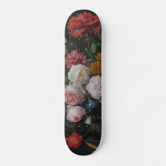 Skateboard Dark Moody Floral (Anverso)