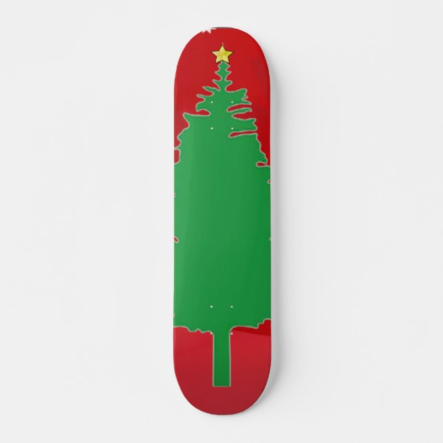 Skateboard de árbol de Navidad (Anverso )