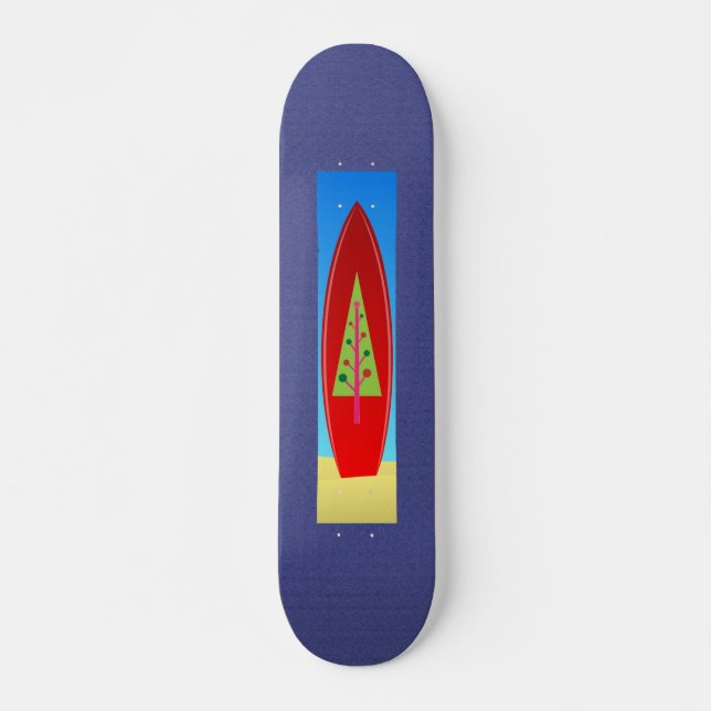 Skateboard de árbol de Navidad (Anverso )
