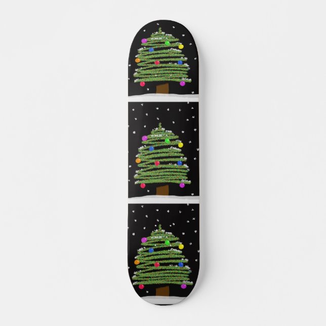Skateboard de árbol de Navidad (Anverso )