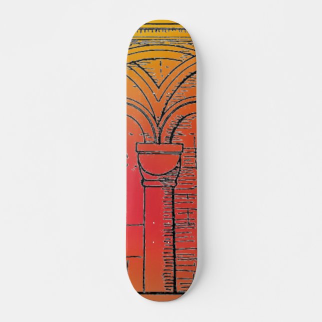 Skateboard de arquitectura medieval (Anverso )