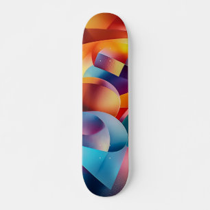 Skateboard de arte abstracto