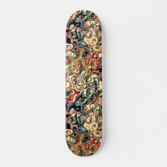 Skateboard de arte abstracto (Anverso )