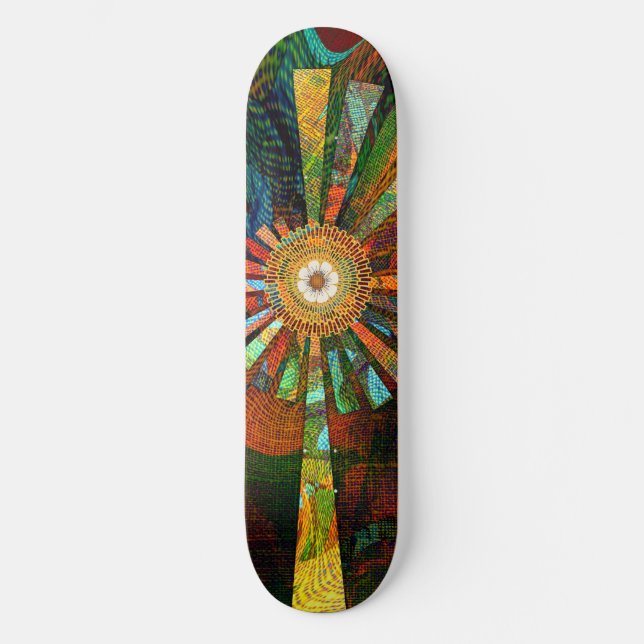 Skateboard de arte abstracto (Anverso)