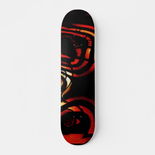 Skateboard de arte abstracto (Anverso )