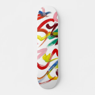 Skateboard de arte abstracto