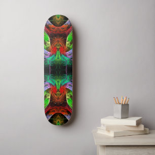 Skateboard de arte abstracto de carnaval