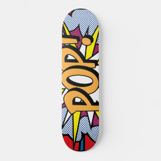 Skateboard de arte pop