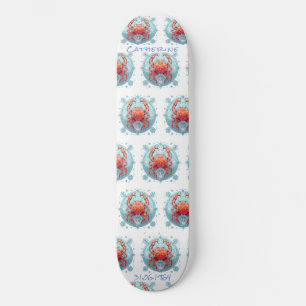 Skateboard de Astrología del Cáncer Personalizado