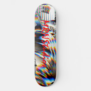 Skateboard de ataque arco iris