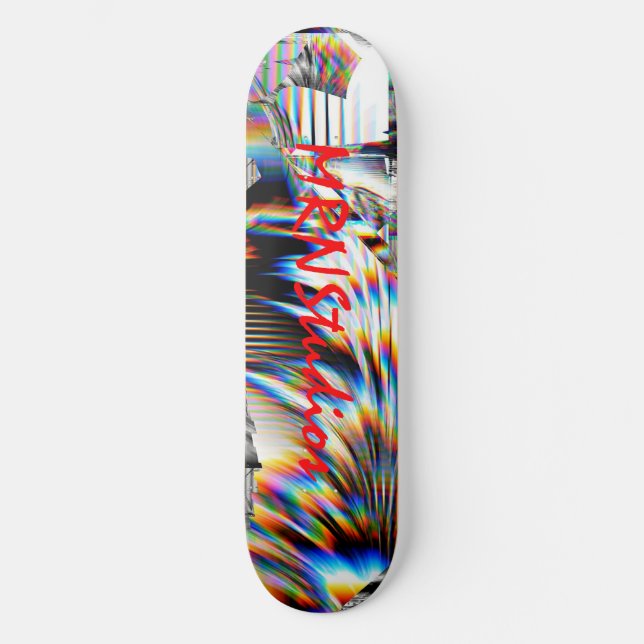 Skateboard de ataque arco iris (Anverso)