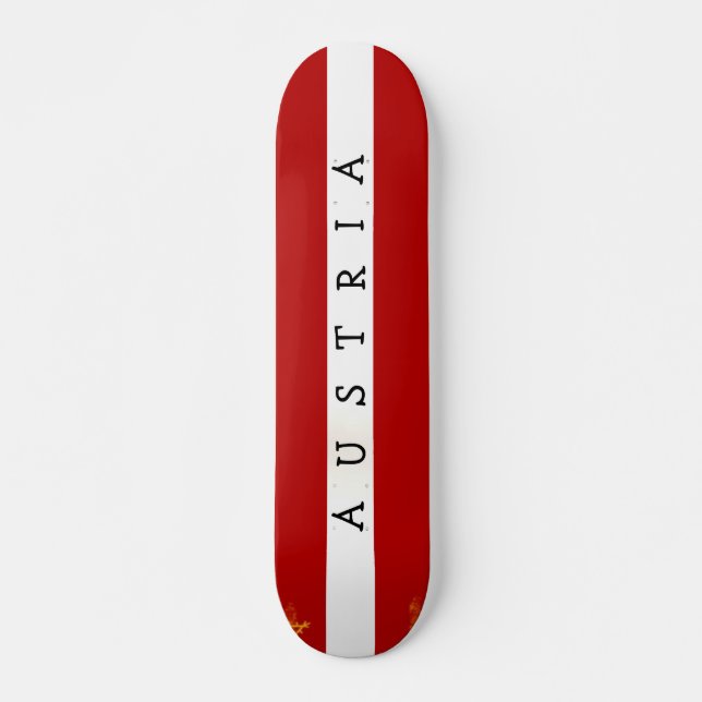 Skateboard de Austria (Anverso )