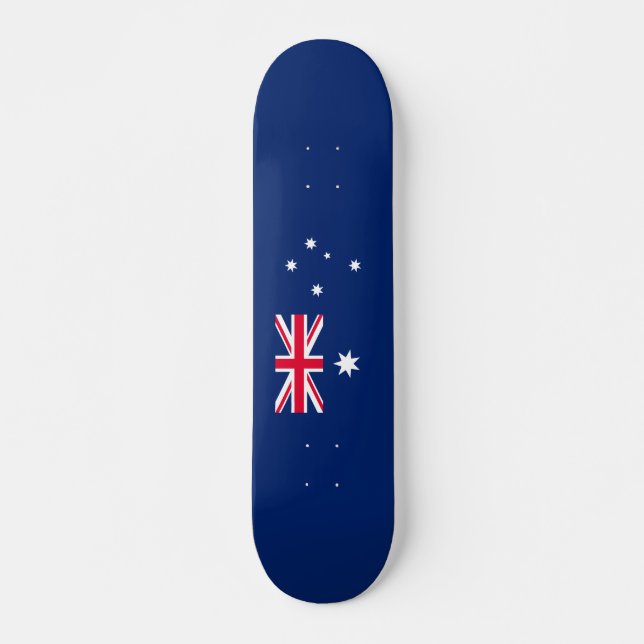 Skateboard de bandera australiana (Anverso )