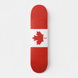 Skateboard de bandera canadiense