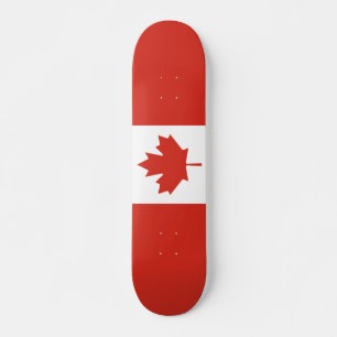 Skateboard de bandera canadiense