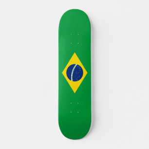 Skateboard de bandera de Brasil