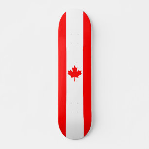 Skateboard de bandera de Canadá