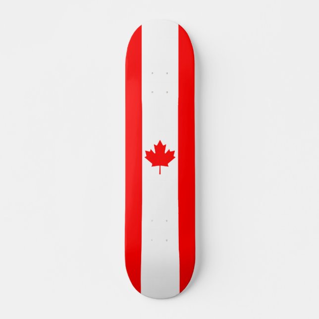Skateboard de bandera de Canadá (Anverso )
