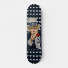Skateboard de bandera de Estados Unidos