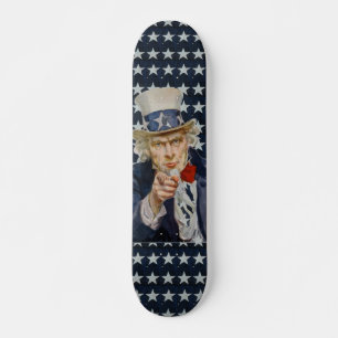Skateboard de bandera de Estados Unidos