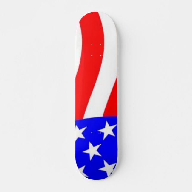 Skateboard de bandera de Estados Unidos (Anverso )