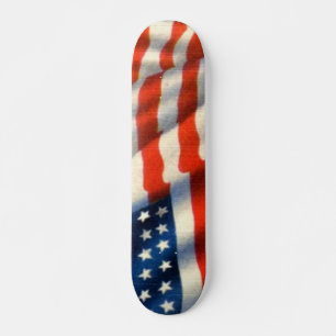 Skateboard de bandera de Estados Unidos