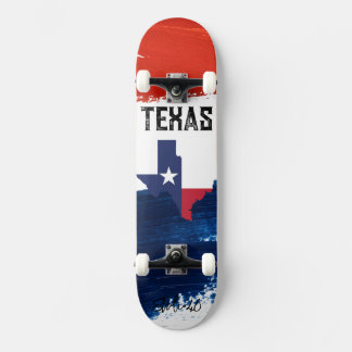 Skateboard de Bandera de Texas