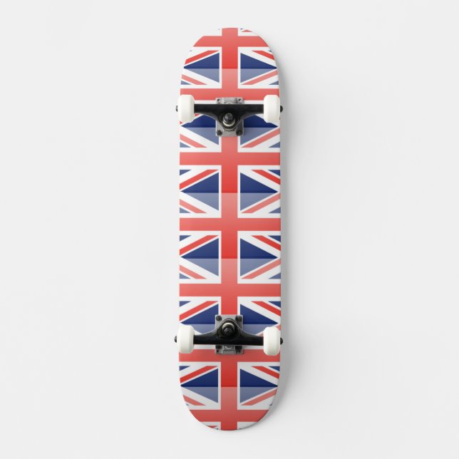 Skateboard de bandera del Reino Unido (Anverso)