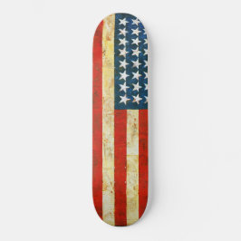 Skateboard de bandera estadounidense