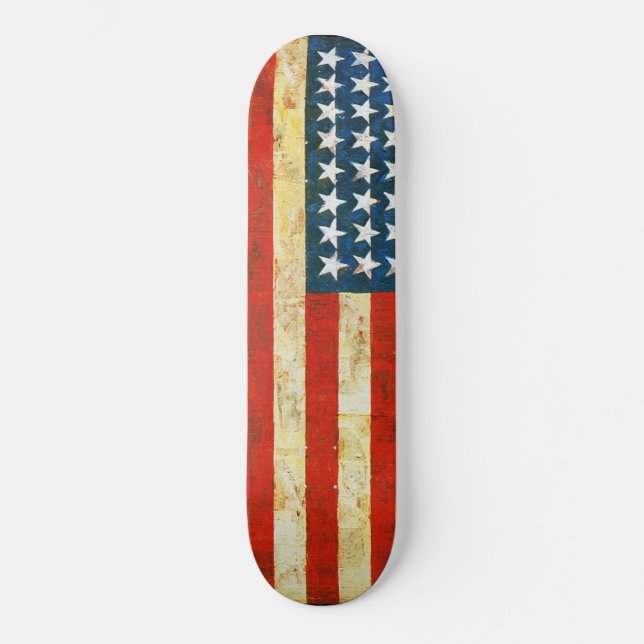 Skateboard de bandera estadounidense (Anverso)