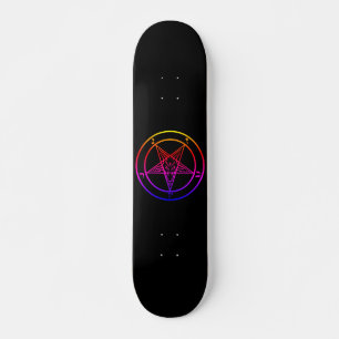 Skateboard de Baphomet multicolor