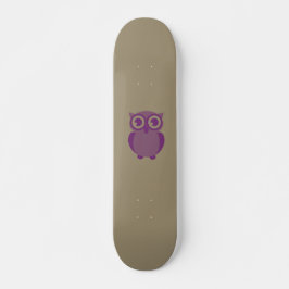 Skateboard de búho morado
