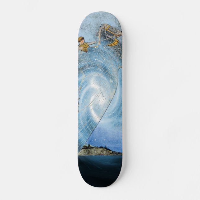 Skateboard de caballos alados (Anverso)