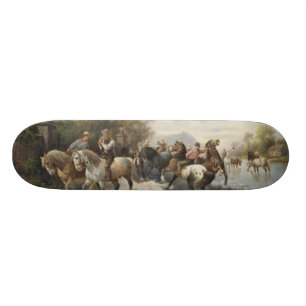 Skateboard De camino a la Feria del Caballo