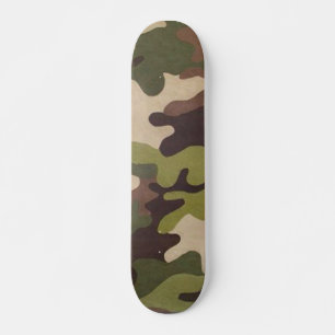 Skateboard de camuflaje