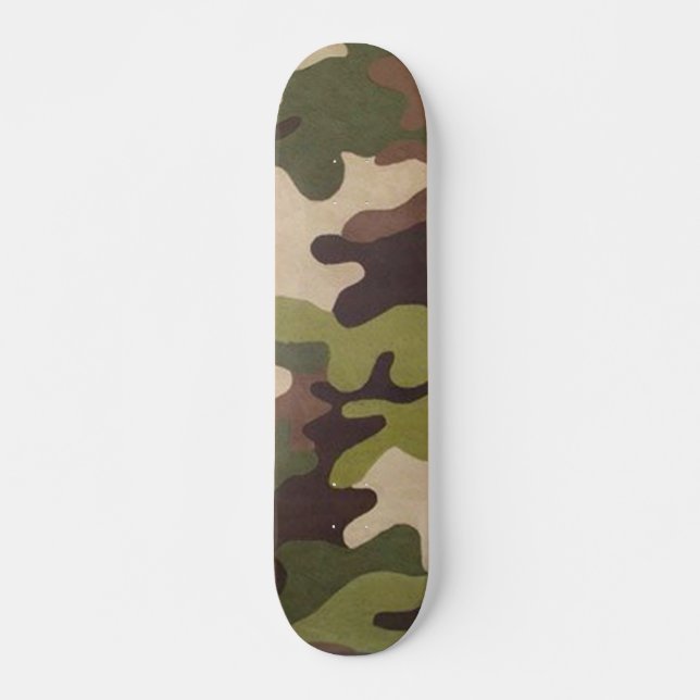 Skateboard de camuflaje (Anverso )