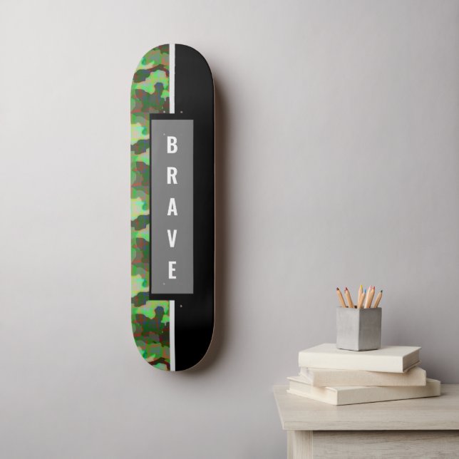 Skateboard de camuflaje personalizado (Arte de la pared)