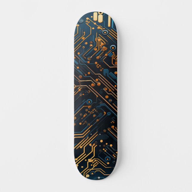 Skateboard de circuito electrónico (Anverso)