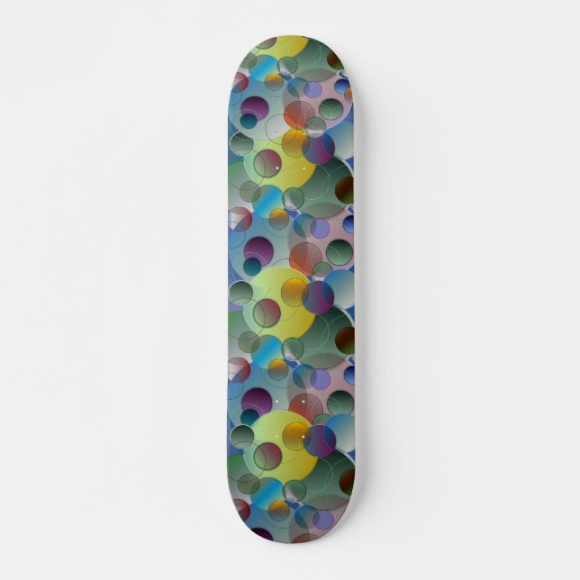 Skateboard de círculos flotantes (Anverso )