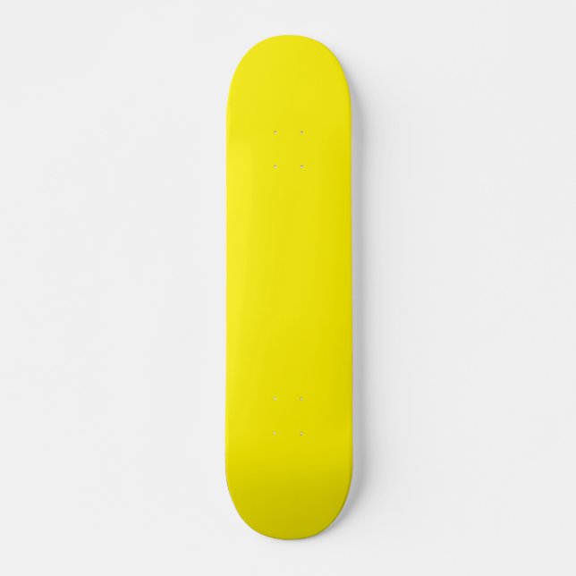 Skateboard de color amarillo claro (Anverso )