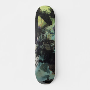 skateboard de color de tinta de 7-1/8"