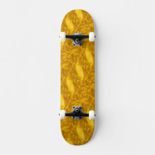 Skateboard de color oro